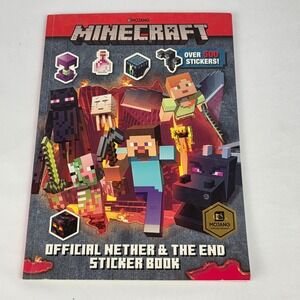 Minecraft Official Nether and The‎ End Sticker Book for Kids - Minor use
